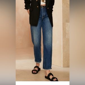 NWT Banana Republic Button Front 100% Cotton Jeans